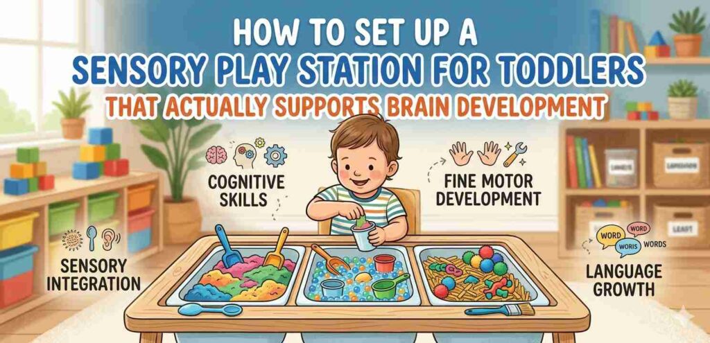sensory play station for toddlers