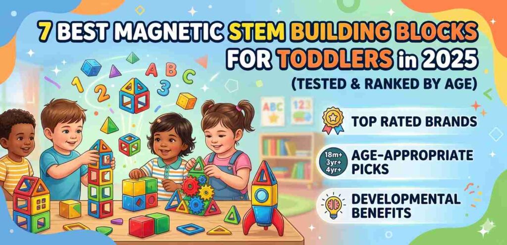 magnetic STEM building blocks for toddlers