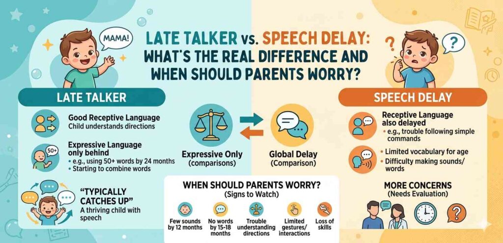 late talker vs speech delay