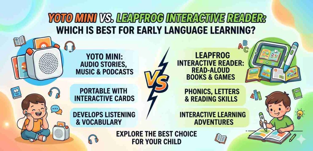 Yoto Mini vs LeapFrog Interactive Reader